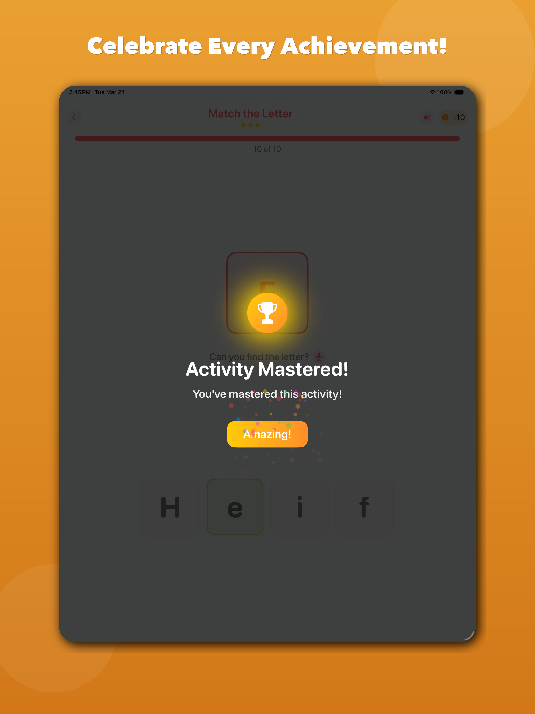 Totle app - Celebrate every achievement